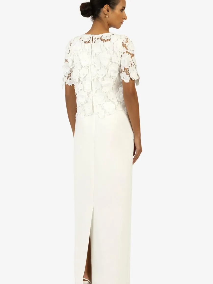 Kraimod Kleider*Damen Kleid weiß gemustert