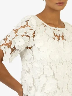 Kraimod Kleider*Damen Kleid weiß gemustert