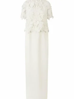 Kraimod Kleider*Damen Kleid weiß gemustert