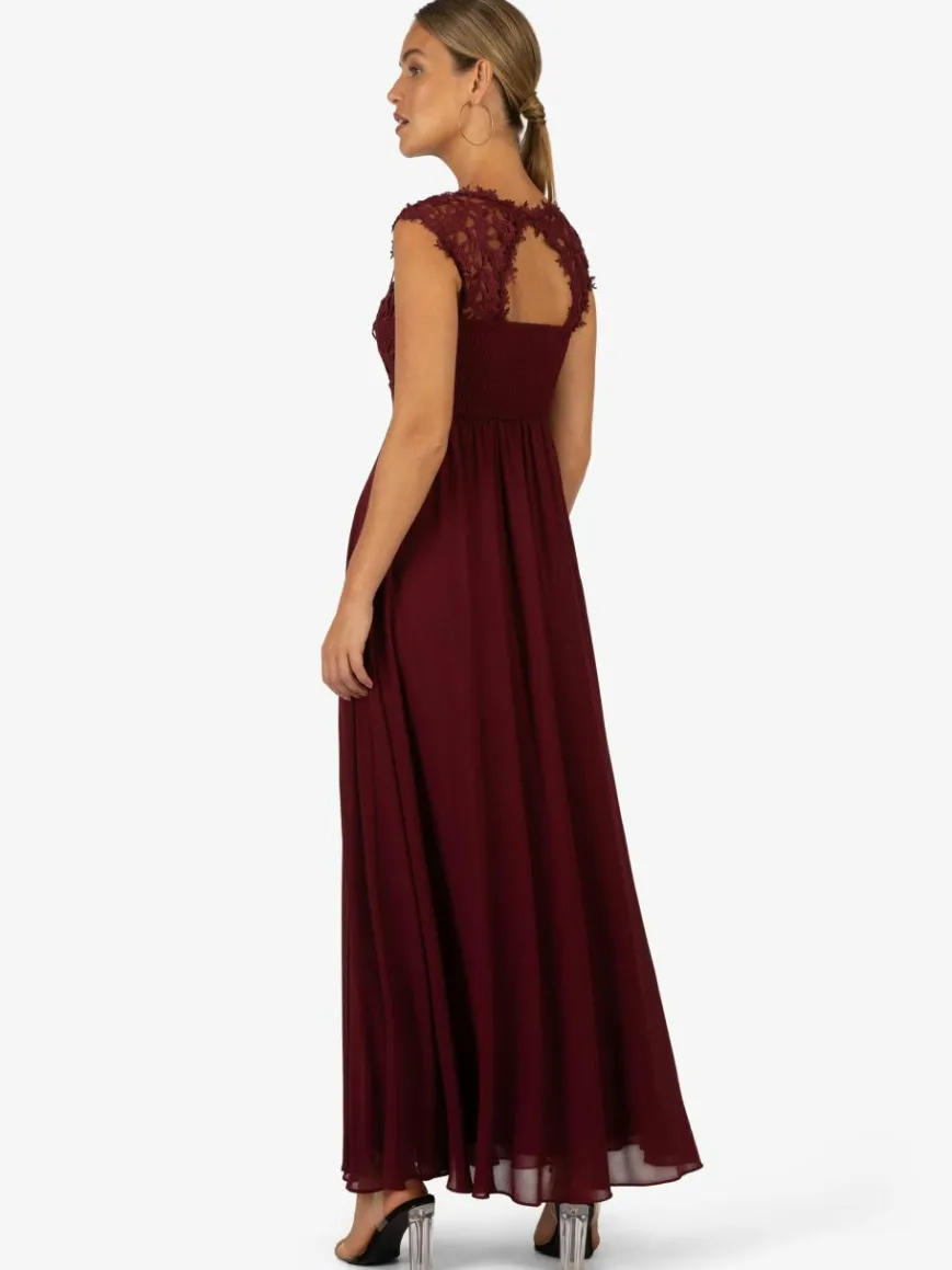 Kraimod Kleider*Damen Kleid bordeaux uni