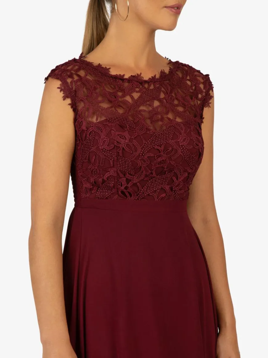 Kraimod Kleider*Damen Kleid bordeaux uni