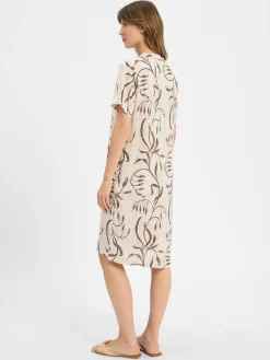 soyaconcept® Kleider*Damen Kleid - SC-Sabira 3 sand schoko gemustert