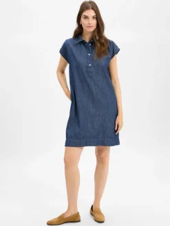 Opus Kleider*Damen Kleid - Wellja denim uni