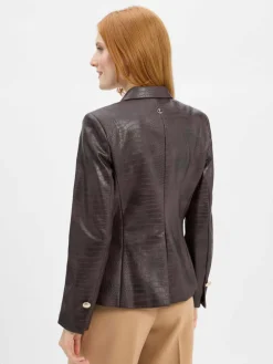 JOOP! Jacken & Westen|Blazer*Damen Kunstlederblazer - Jaydin schoko uni