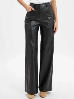 Marc Cain Collections Hosen*Damen Kunstlederhose - Warri schwarz uni