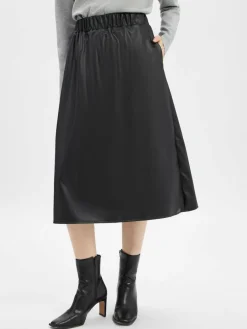 Armani Exchange Röcke*Damen Kunstlederrock schwarz uni