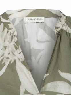 Marc O'Polo Blusen*Damen Kurzarmbluse oliv grau gemustert