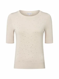 Marie Lund Pullover & Strickjacken|Shirts & Tops*Damen Kurzarmpullover kitt uni