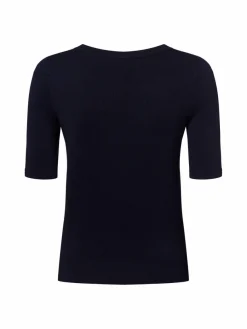 Marie Lund Pullover & Strickjacken|Shirts & Tops*Damen Kurzarmpullover marine uni