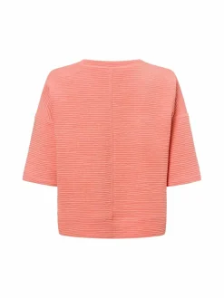 Opus Sweatshirts & Sweatjacken*Damen Kurzarmpullover - Gandro aprikot strukturiert