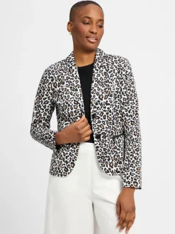 Betty Barclay Blazer*Damen Kurzblazer weiß schwarz gemustert