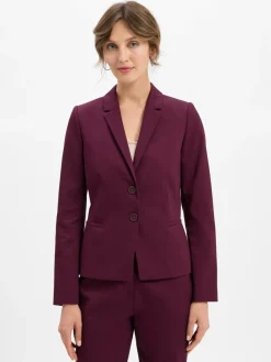Marie Lund Blazer*Damen Kurzblazer aubergine uni