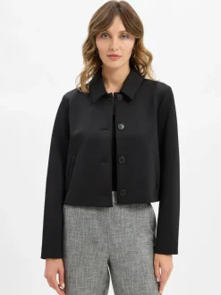 comma Blazer*Damen Kurzblazer schwarz uni