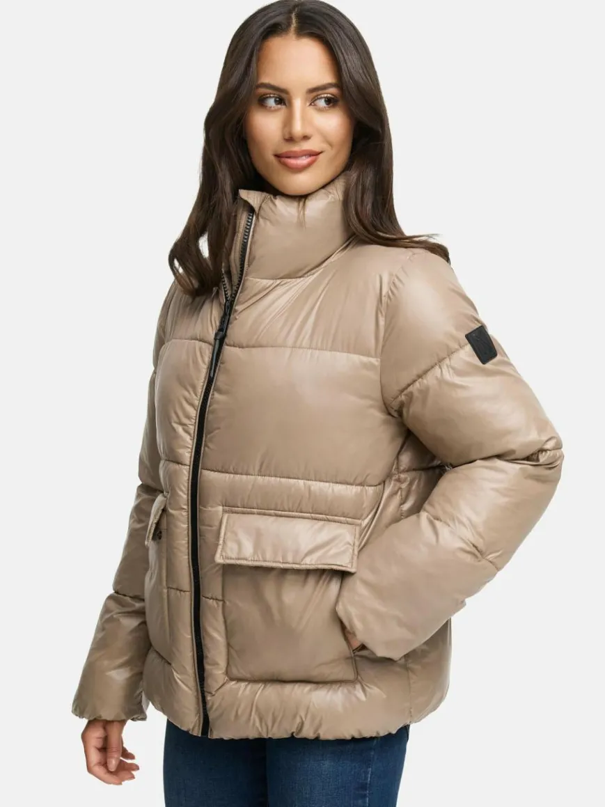 Navahoo Jacken & Westen*Damen Kurzjacke - Eispracht 14 taupe uni