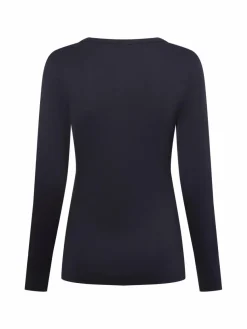 brookshire Shirts & Tops*Damen Langarmshirt marine uni