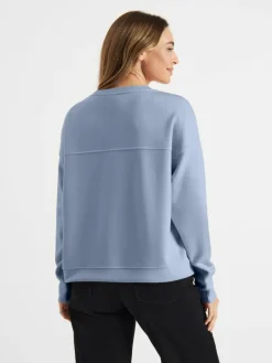 Frieda & Freddies Shirts & Tops*Damen Langarmshirt indigo uni