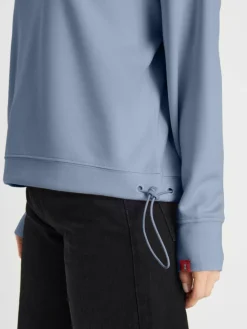 Frieda & Freddies Shirts & Tops*Damen Langarmshirt indigo uni