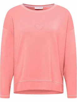 Frieda & Freddies Sweatshirts & Sweatjacken*Damen Langarmshirt koralle uni