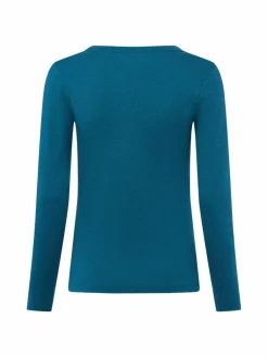 brookshire Shirts & Tops*Damen Langarmshirt petrol uni