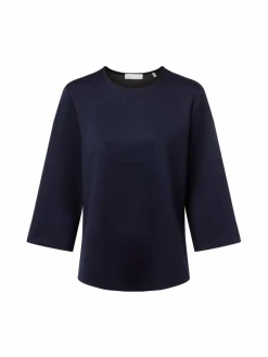 Rich & Royal Shirts & Tops*Damen Langarmshirt marine uni