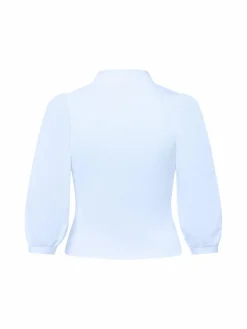 Rich & Royal Shirts & Tops*Damen Langarmshirt weiß uni