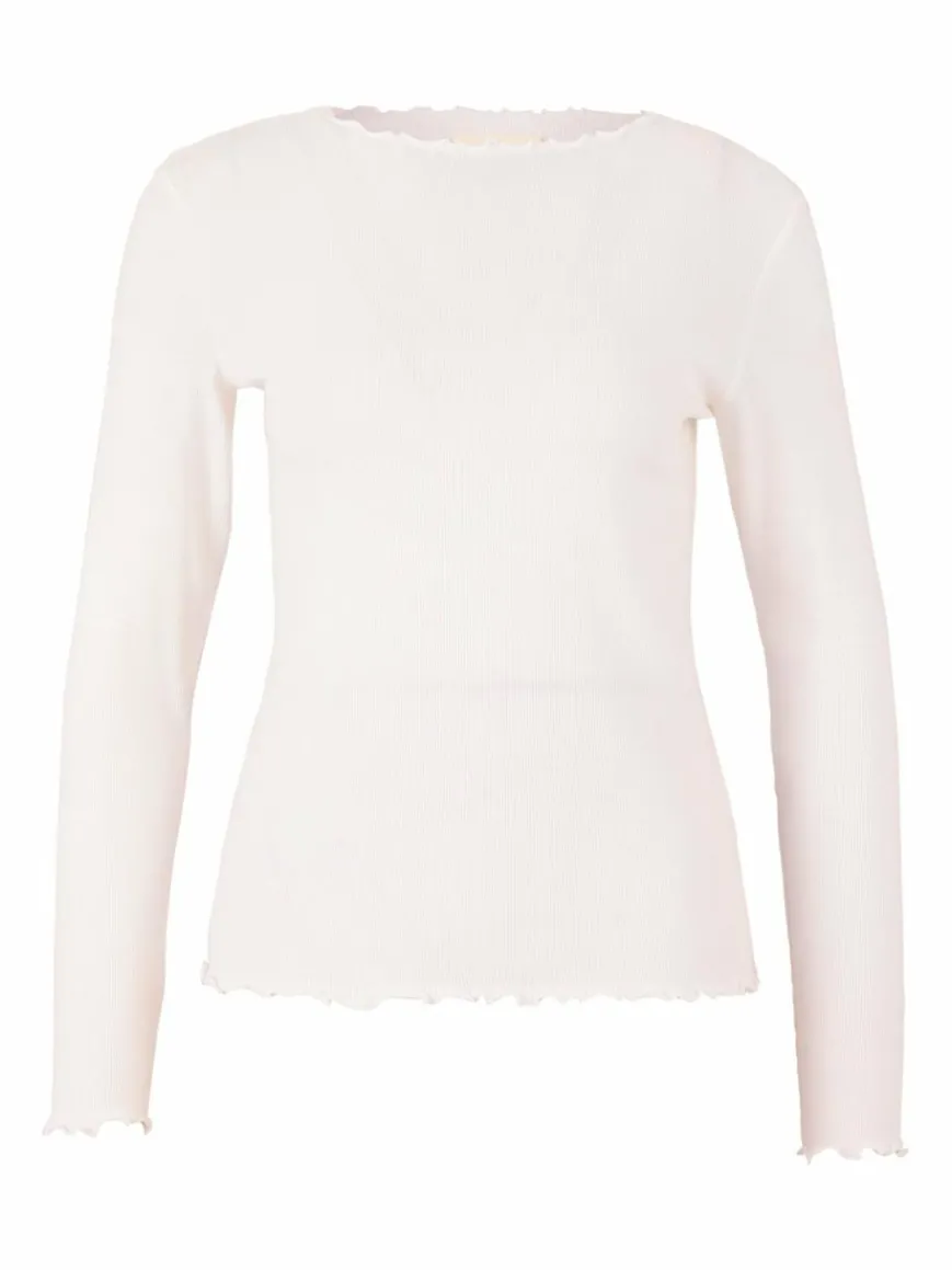 Cartoon Shirts & Tops*Damen Langarm-Shirt weiß uni