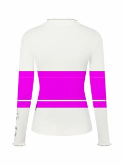 Marc Cain Sports Shirts & Tops*Damen Langarmshirt weiß khaki bedruckt