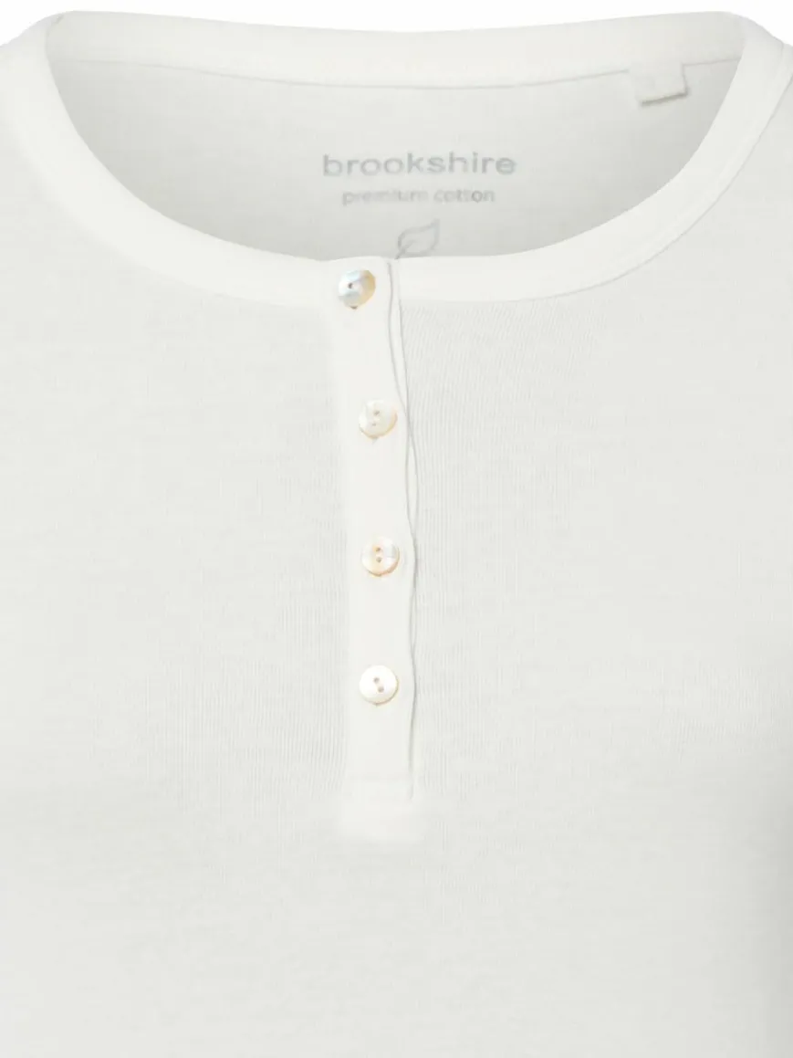 brookshire Shirts & Tops*Damen Langarmshirt weiß uni