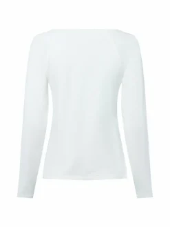 Monari Shirts & Tops*Damen Langarmshirt ecru uni