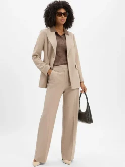 Marie Lund Blazer*Damen Langblazer melange meliert