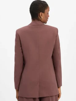 HUGO Blazer*Damen Lang-Blazer - Arosea nougat uni