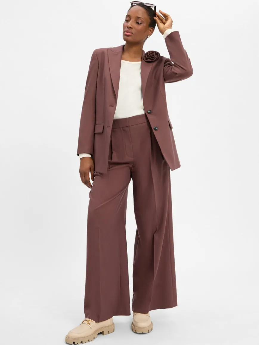 HUGO Blazer*Damen Lang-Blazer - Arosea nougat uni