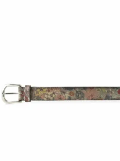 Vanzetti Gürtel*Damen Ledergürtel altrosa gold gemustert