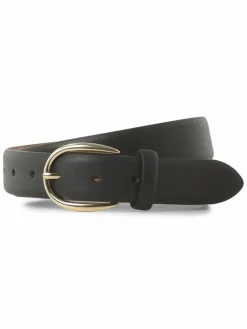 Vanzetti Gürtel*Damen Ledergürtel schwarz uni