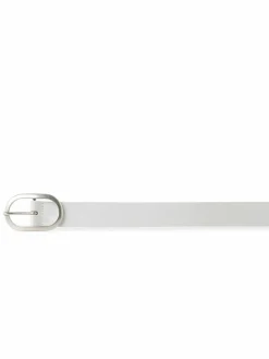 Vanzetti Gürtel*Damen Ledergürtel weiß uni