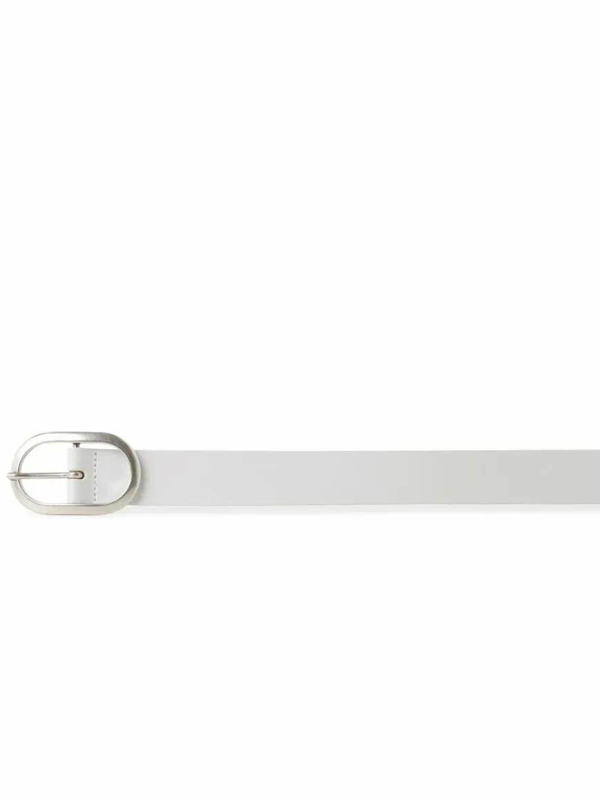 Vanzetti Gürtel*Damen Ledergürtel weiß uni