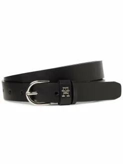 Tommy Hilfiger Gürtel*Damen Ledergürtel schwarz uni