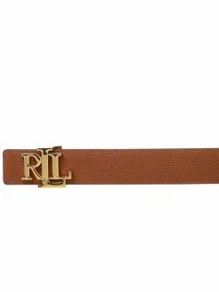 Lauren Ralph Lauren Gürtel*Damen Ledergürtel zum Wenden schwarz cognac uni