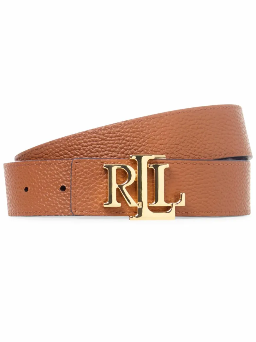 Lauren Ralph Lauren Gürtel*Damen Ledergürtel zum Wenden cognac marine uni