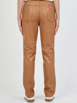 JCC Hosen*Damen Lederhose camel uni