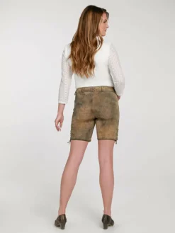 Spieth & Wenksy Hosen*Damen Lederhose - Portal braun meliert