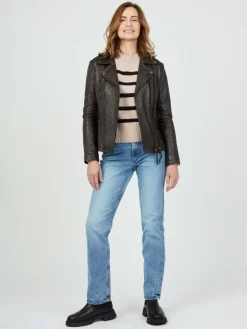 JCC Jacken & Westen*Damen Lederjacke braun uni