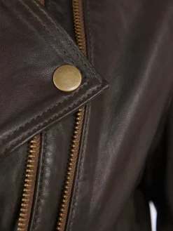 JCC Jacken & Westen*Damen Lederjacke braun uni