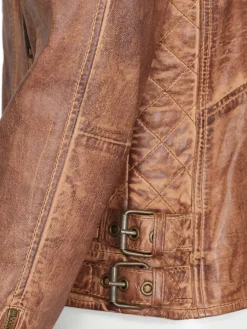 JCC Jacken & Westen*Damen Lederjacke cognac uni