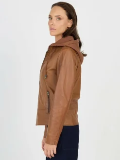 JCC Jacken & Westen*Damen Lederjacke cognac uni