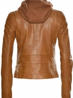 JCC Jacken & Westen*Damen Lederjacke cognac uni