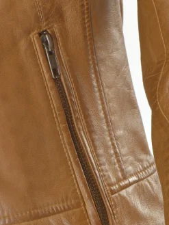 JCC Jacken & Westen*Damen Lederjacke cognac uni