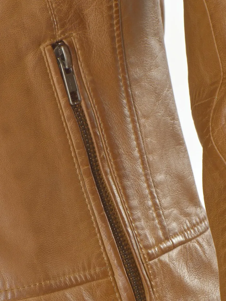 JCC Jacken & Westen*Damen Lederjacke cognac uni