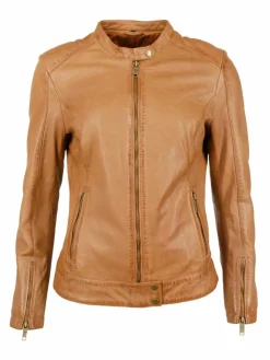JCC Jacken & Westen*Damen Lederjacke cognac uni