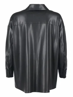 Mustang Jacken & Westen*Damen Lederjacke schwarz uni